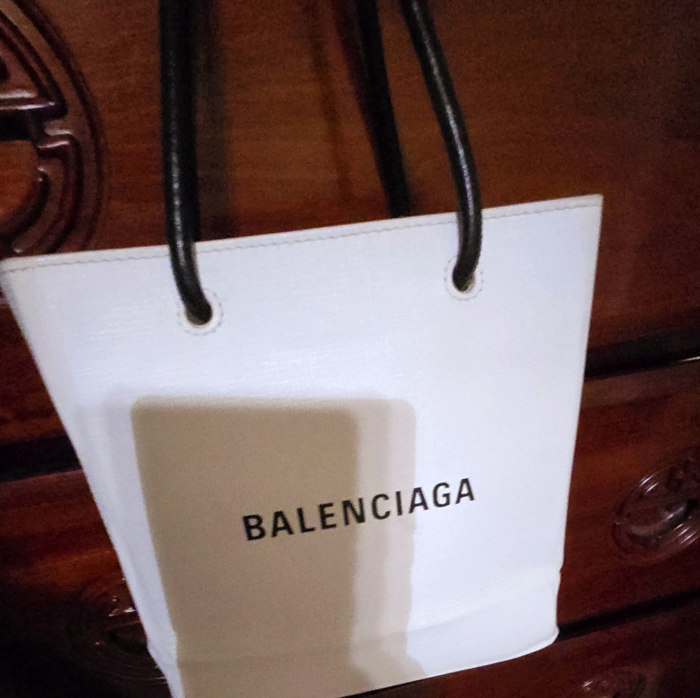 Balenciaga White Tote Bag